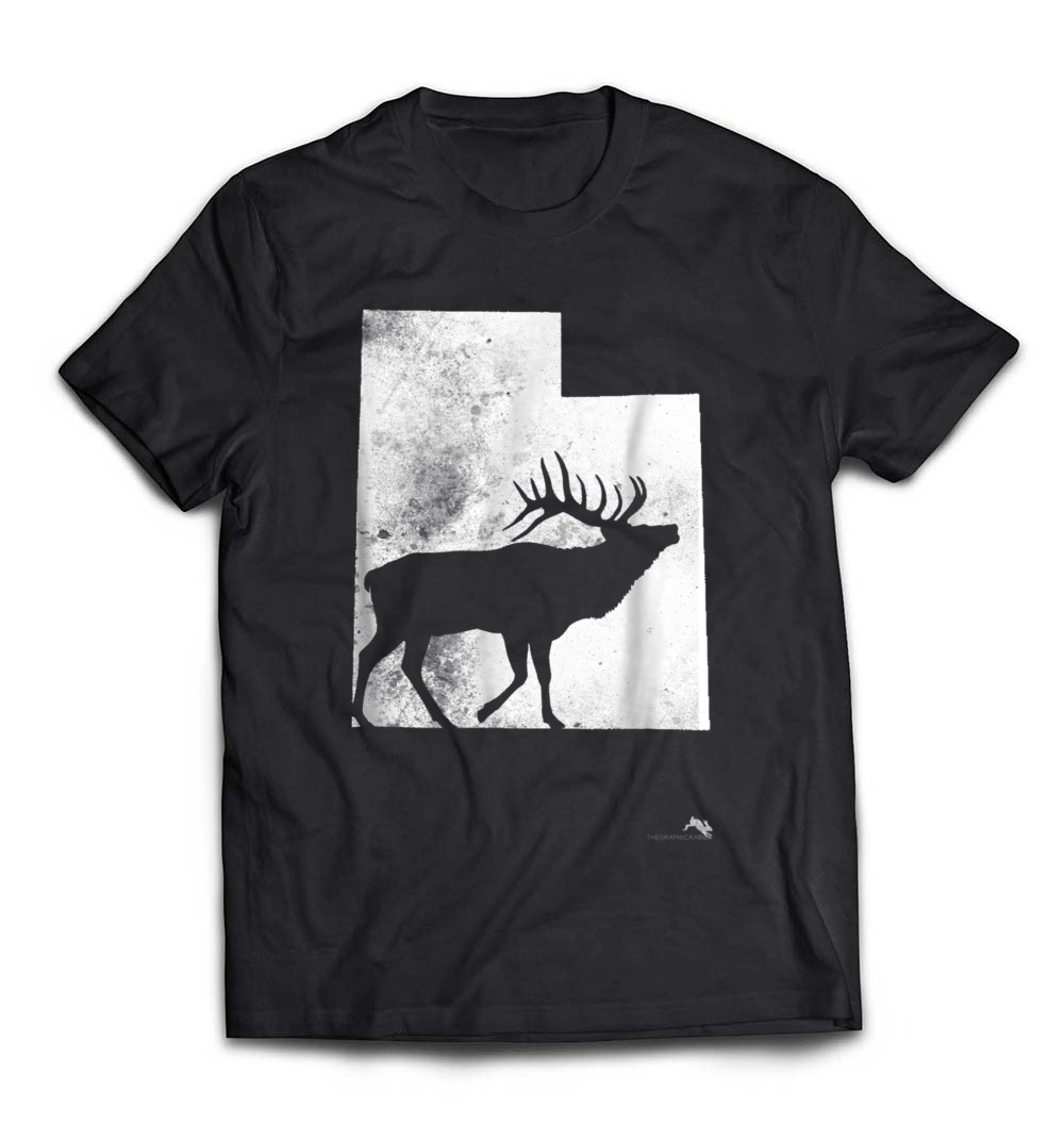 “Utah Elk Hunter” T-Shirt – Perfect for Proud Hunters and Outdoors Enthusiasts